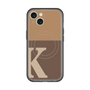 スリムプロテクションプレミアムケース with MagSafe［ オリジナル - initial two tone - K brown ］