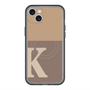 スリムプロテクションプレミアムケース with MagSafe［ オリジナル - initial two tone - K brown ］
