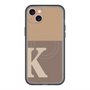 スリムプロテクションプレミアムケース with MagSafe［ オリジナル - initial two tone - K brown ］