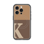 スリムプロテクションプレミアムケース with MagSafe［ オリジナル - initial two tone - K brown ］