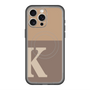 スリムプロテクションプレミアムケース with MagSafe［ オリジナル - initial two tone - K brown ］