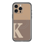 スリムプロテクションプレミアムケース with MagSafe［ オリジナル - initial two tone - K brown ］