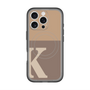 スリムプロテクションプレミアムケース with MagSafe［ オリジナル - initial two tone - K brown ］
