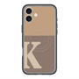 スリムプロテクションプレミアムケース with MagSafe［ オリジナル - initial two tone - K brown ］