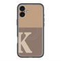 スリムプロテクションプレミアムケース with MagSafe［ オリジナル - initial two tone - K brown ］