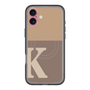 スリムプロテクションプレミアムケース with MagSafe［ オリジナル - initial two tone - K brown ］