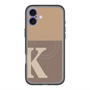 スリムプロテクションプレミアムケース with MagSafe［ オリジナル - initial two tone - K brown ］