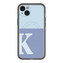 スリムプロテクションプレミアムケース with MagSafe［ オリジナル - initial two tone - K blue ］