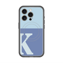 スリムプロテクションプレミアムケース with MagSafe［ オリジナル - initial two tone - K blue ］