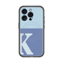 スリムプロテクションプレミアムケース with MagSafe［ オリジナル - initial two tone - K blue ］