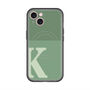 スリムプロテクションプレミアムケース with MagSafe［ オリジナル - initial two tone - K green ］