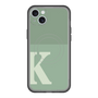 スリムプロテクションプレミアムケース with MagSafe［ オリジナル - initial two tone - K green ］