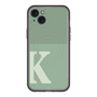 スリムプロテクションプレミアムケース with MagSafe［ オリジナル - initial two tone - K green ］
