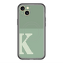 スリムプロテクションプレミアムケース with MagSafe［ オリジナル - initial two tone - K green ］