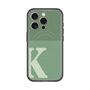 スリムプロテクションプレミアムケース with MagSafe［ オリジナル - initial two tone - K green ］