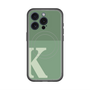 スリムプロテクションプレミアムケース with MagSafe［ オリジナル - initial two tone - K green ］