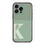 スリムプロテクションプレミアムケース with MagSafe［ オリジナル - initial two tone - K green ］