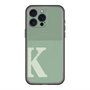 スリムプロテクションプレミアムケース with MagSafe［ オリジナル - initial two tone - K green ］