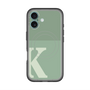 スリムプロテクションプレミアムケース with MagSafe［ オリジナル - initial two tone - K green ］