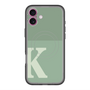 スリムプロテクションプレミアムケース with MagSafe［ オリジナル - initial two tone - K green ］