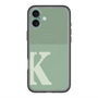 スリムプロテクションプレミアムケース with MagSafe［ オリジナル - initial two tone - K green ］