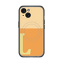 スリムプロテクションプレミアムケース with MagSafe［ オリジナル - initial two tone - L orange ］