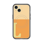 スリムプロテクションプレミアムケース with MagSafe［ オリジナル - initial two tone - L orange ］
