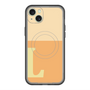 スリムプロテクションプレミアムケース with MagSafe［ オリジナル - initial two tone - L orange ］