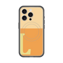 スリムプロテクションプレミアムケース with MagSafe［ オリジナル - initial two tone - L orange ］