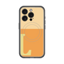 スリムプロテクションプレミアムケース with MagSafe［ オリジナル - initial two tone - L orange ］