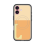 スリムプロテクションプレミアムケース with MagSafe［ オリジナル - initial two tone - L orange ］