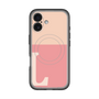 スリムプロテクションプレミアムケース with MagSafe［ オリジナル - initial two tone - L pink ］
