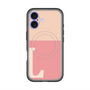 スリムプロテクションプレミアムケース with MagSafe［ オリジナル - initial two tone - L pink ］
