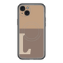 スリムプロテクションプレミアムケース with MagSafe［ オリジナル - initial two tone - L brown ］