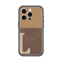 スリムプロテクションプレミアムケース with MagSafe［ オリジナル - initial two tone - L brown ］