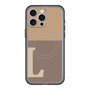 スリムプロテクションプレミアムケース with MagSafe［ オリジナル - initial two tone - L brown ］