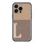 スリムプロテクションプレミアムケース with MagSafe［ オリジナル - initial two tone - L brown ］