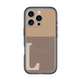 スリムプロテクションプレミアムケース with MagSafe［ オリジナル - initial two tone - L brown ］