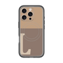 スリムプロテクションプレミアムケース with MagSafe［ オリジナル - initial two tone - L brown ］