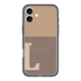 スリムプロテクションプレミアムケース with MagSafe［ オリジナル - initial two tone - L brown ］