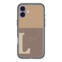 スリムプロテクションプレミアムケース with MagSafe［ オリジナル - initial two tone - L brown ］