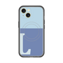 スリムプロテクションプレミアムケース with MagSafe［ オリジナル - initial two tone - L blue ］