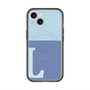 スリムプロテクションプレミアムケース with MagSafe［ オリジナル - initial two tone - L blue ］