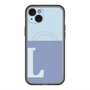スリムプロテクションプレミアムケース with MagSafe［ オリジナル - initial two tone - L blue ］