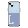 スリムプロテクションプレミアムケース with MagSafe［ オリジナル - initial two tone - L blue ］