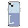 スリムプロテクションプレミアムケース with MagSafe［ オリジナル - initial two tone - L blue ］
