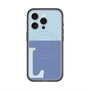 スリムプロテクションプレミアムケース with MagSafe［ オリジナル - initial two tone - L blue ］