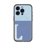スリムプロテクションプレミアムケース with MagSafe［ オリジナル - initial two tone - L blue ］