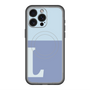 スリムプロテクションプレミアムケース with MagSafe［ オリジナル - initial two tone - L blue ］