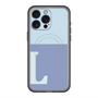 スリムプロテクションプレミアムケース with MagSafe［ オリジナル - initial two tone - L blue ］
